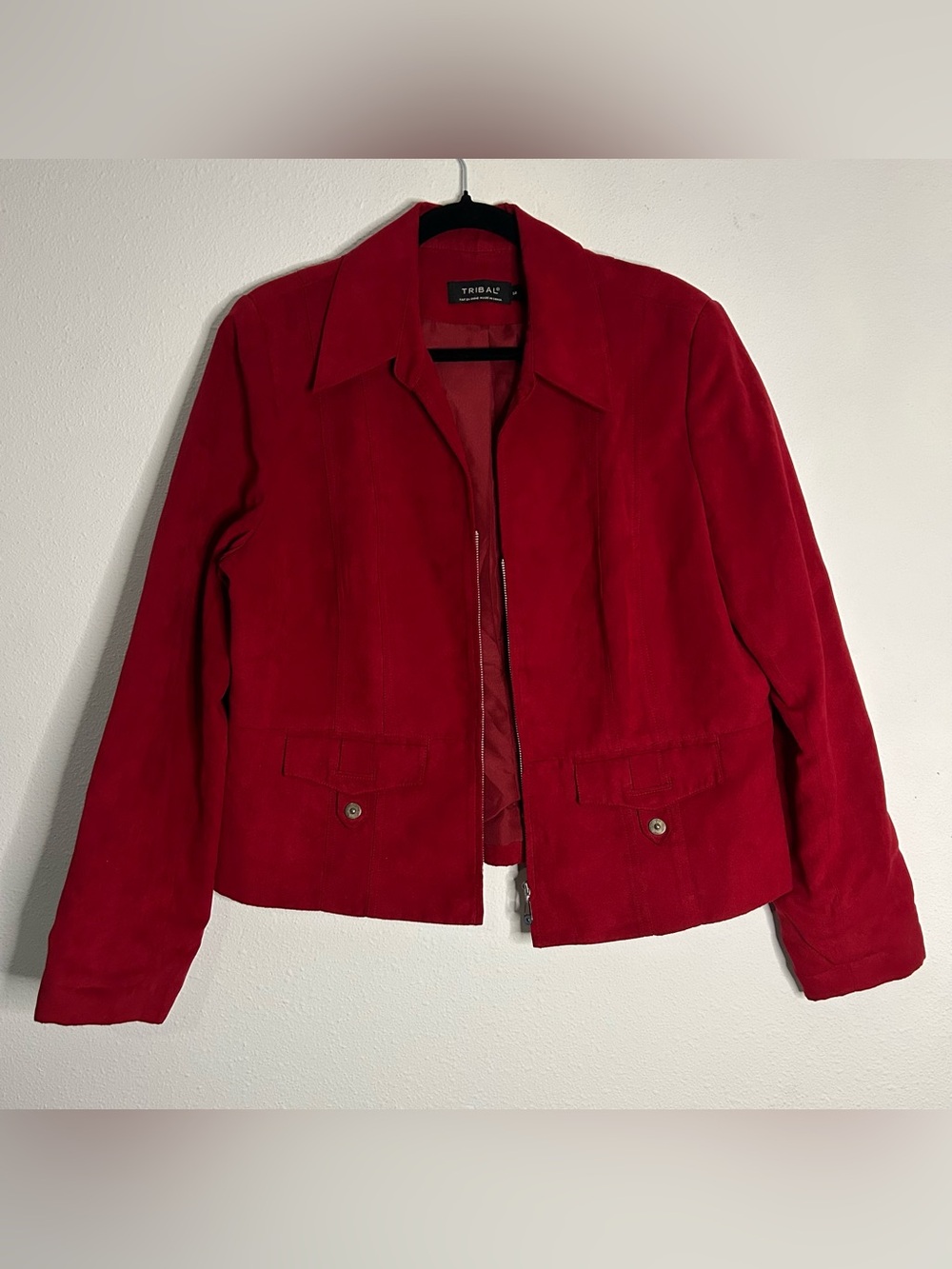 Tribal Vibrant Red Women's Zip Jacket